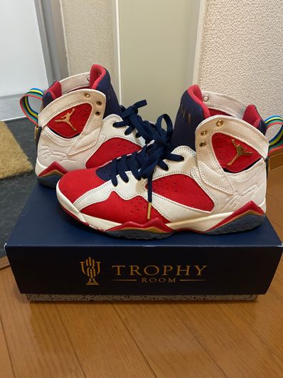 Trophy Room × Nike Air Jordan 7 "True Red and Obsidian"