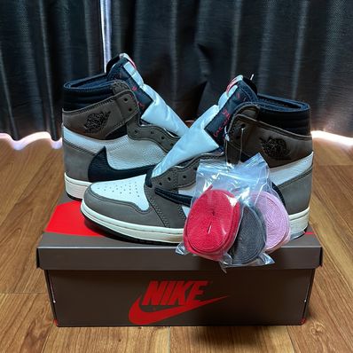 Travis Scott × Nike Air Jordan 1 Retro High OG TS SP "Sail/Dark Mocha"