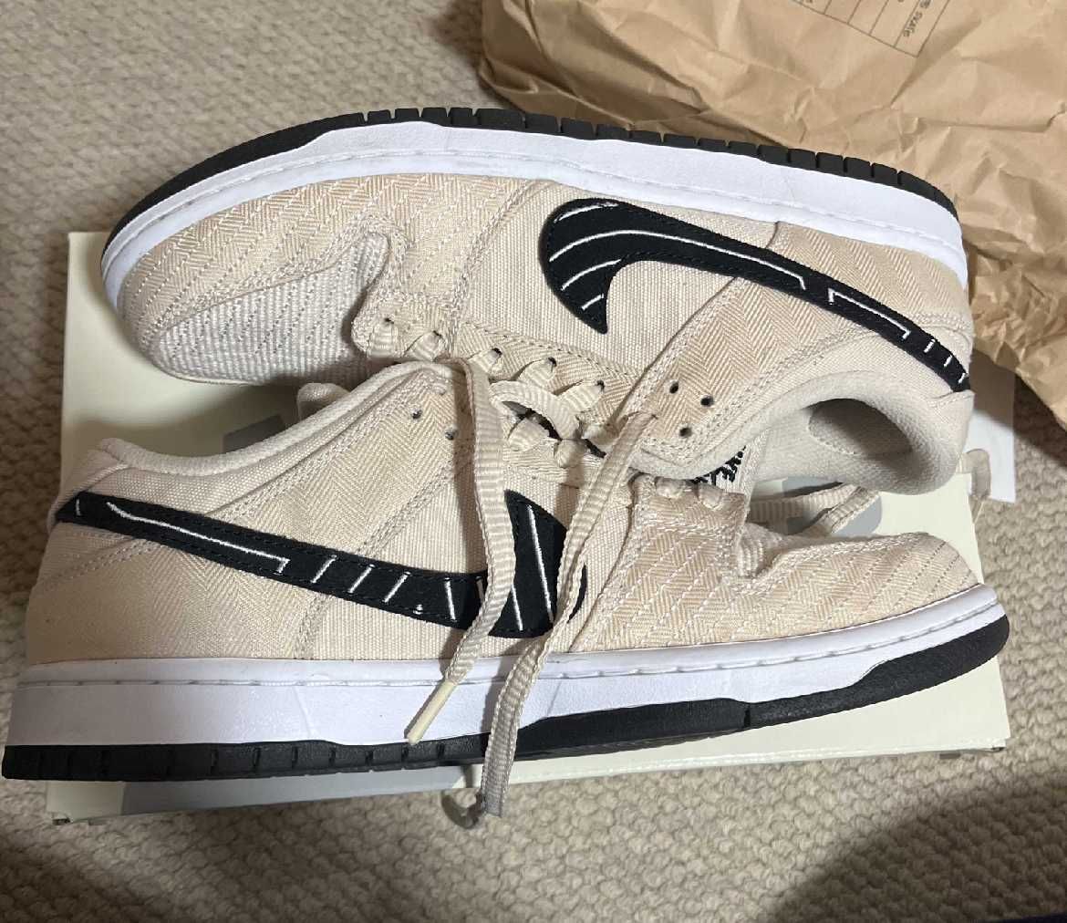 Albino & Preto × Nike SB Dunk Low Pro QS "Pearl White"