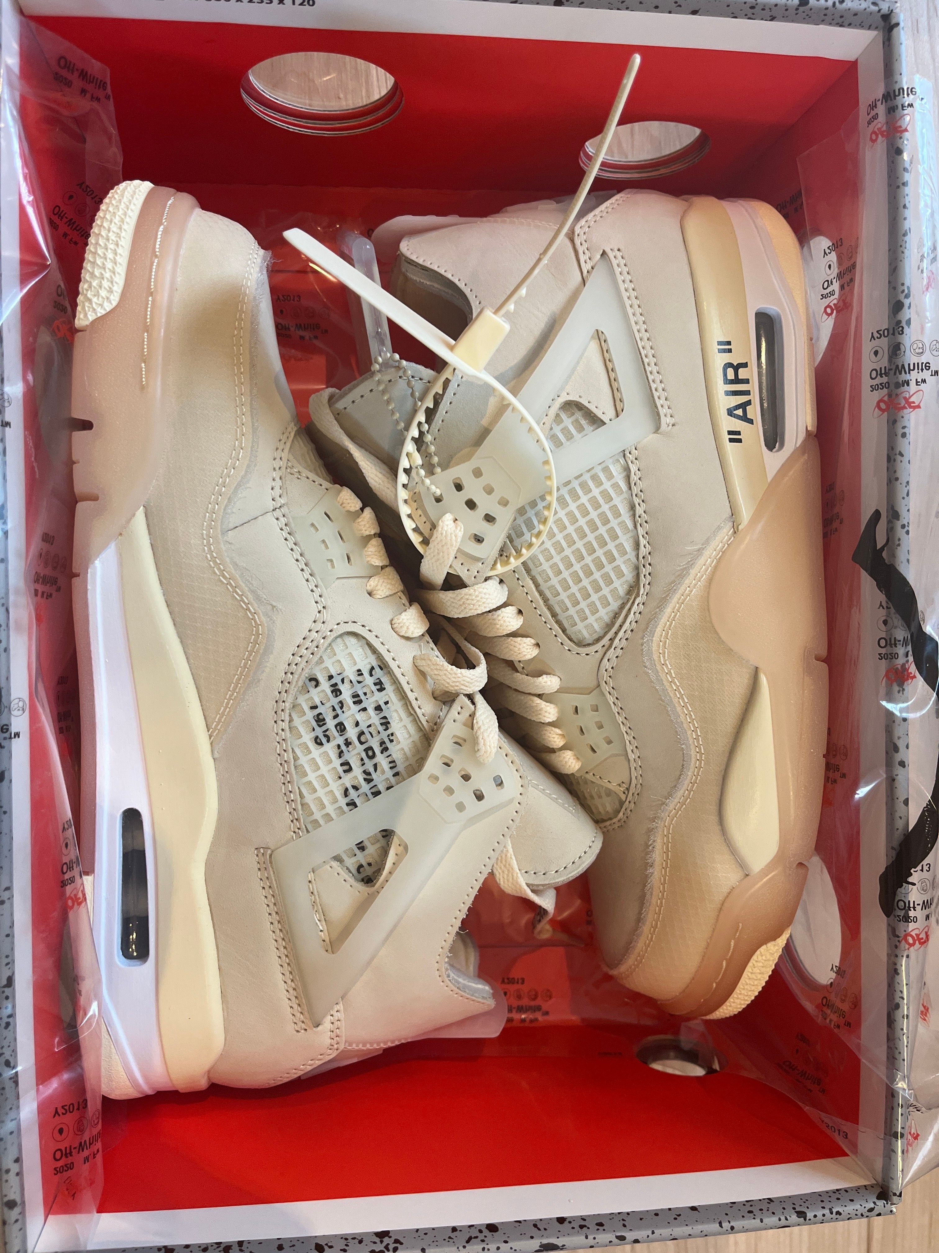 Off-White × Nike Women's Air Jordan 4 SP "Sail"