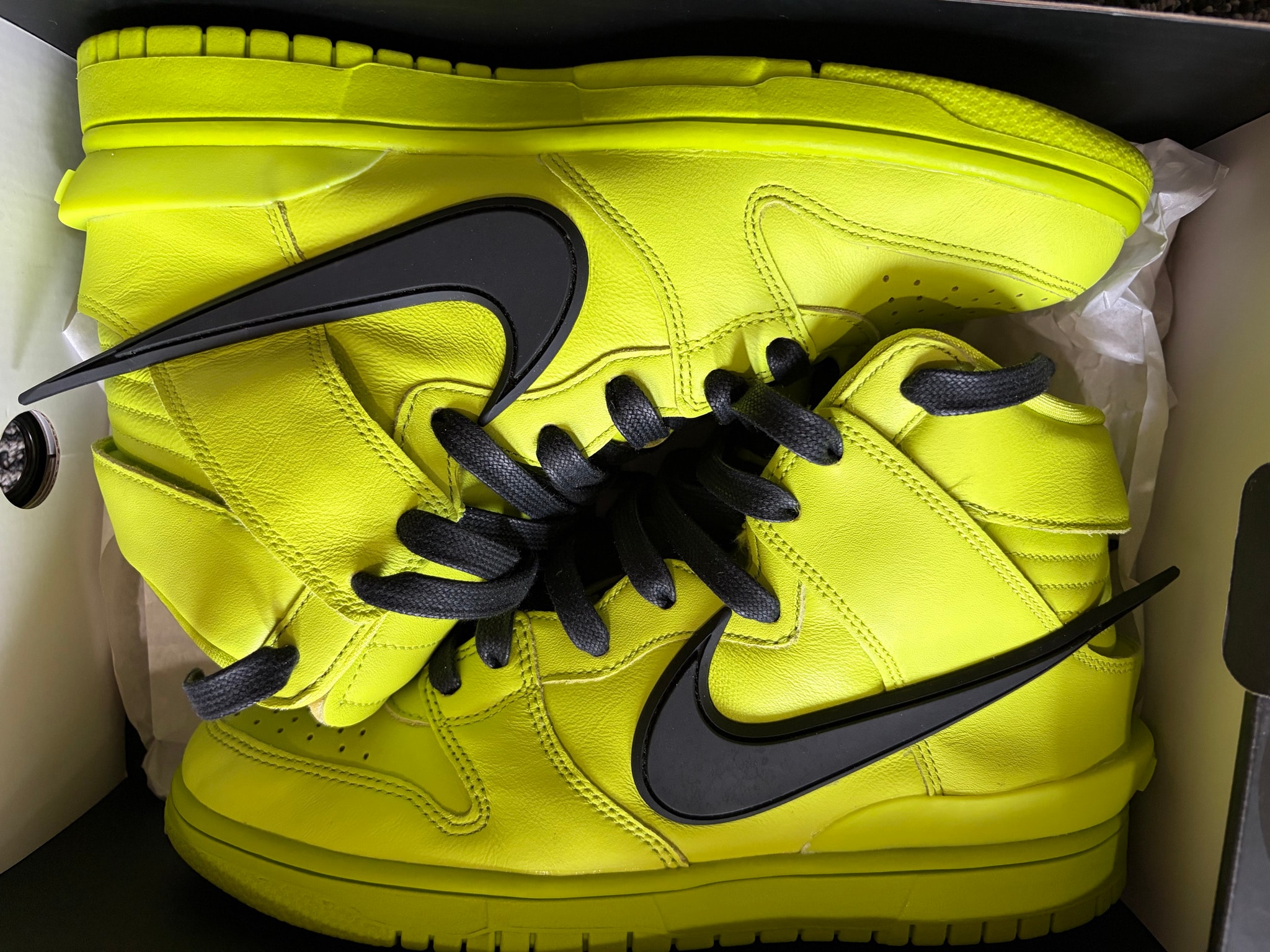 Ambush × Nike Dunk High "Flash Lime"