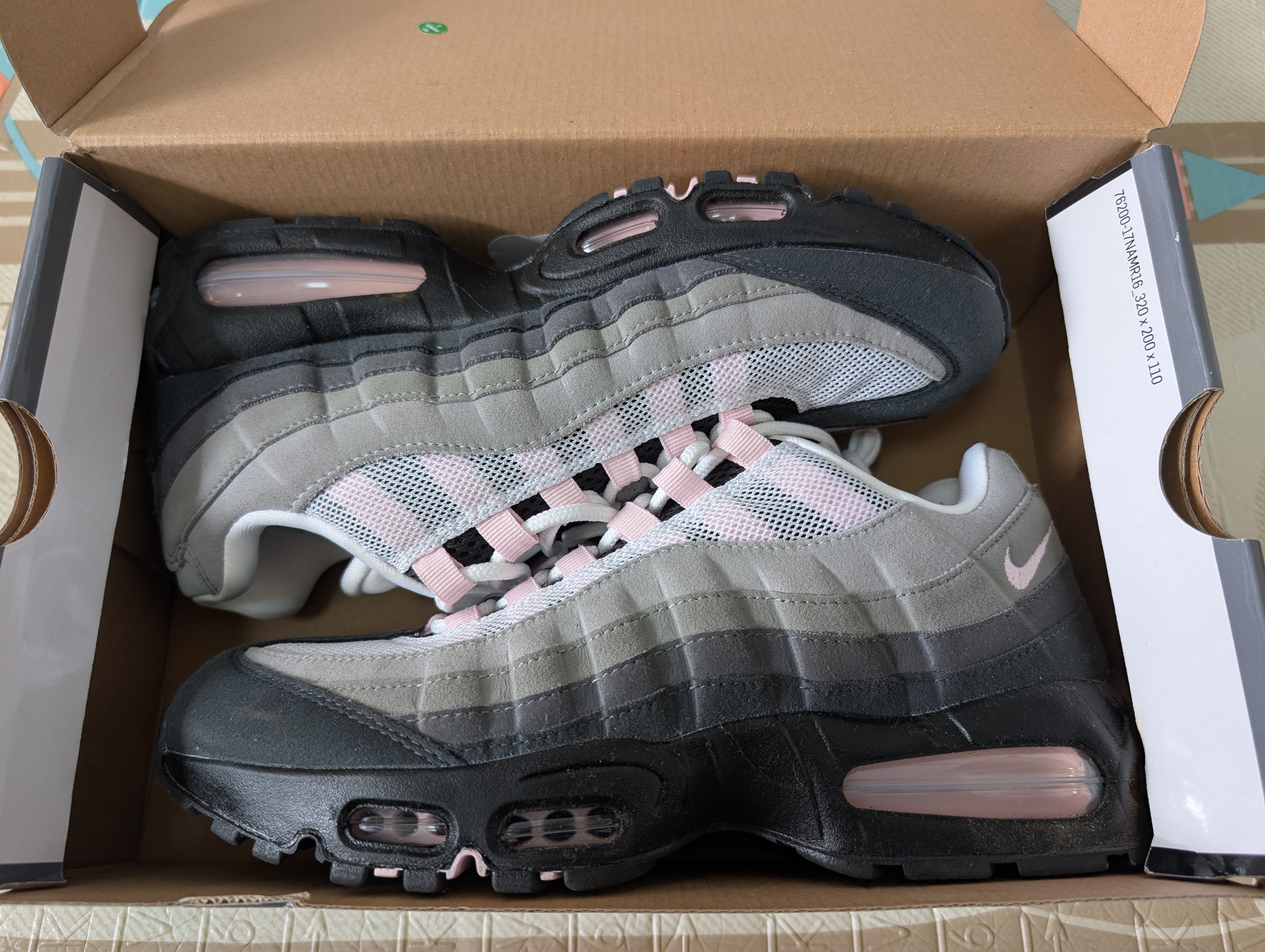 Nike Women's Air Max 95 OG Big Bubble "Medium Grey/Pink Foam"