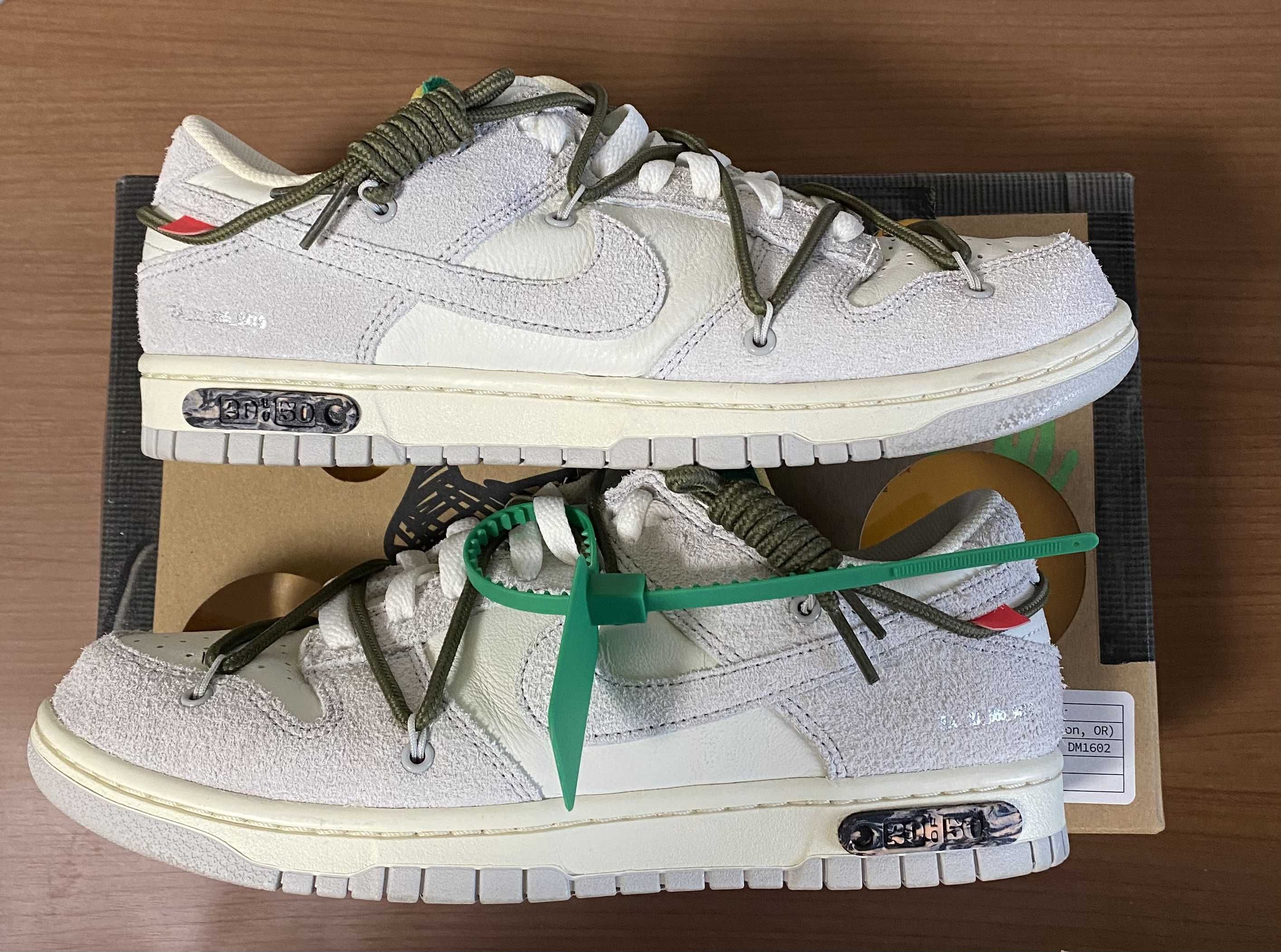 Off-White × Nike Dunk Low "Sail/Neutral Grey/Gridiron"