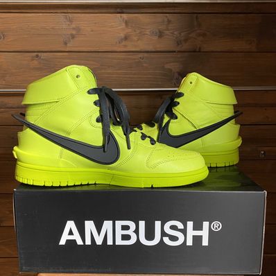 AMBUSH × NIKE DUNK HIGH "FLASH LIME"