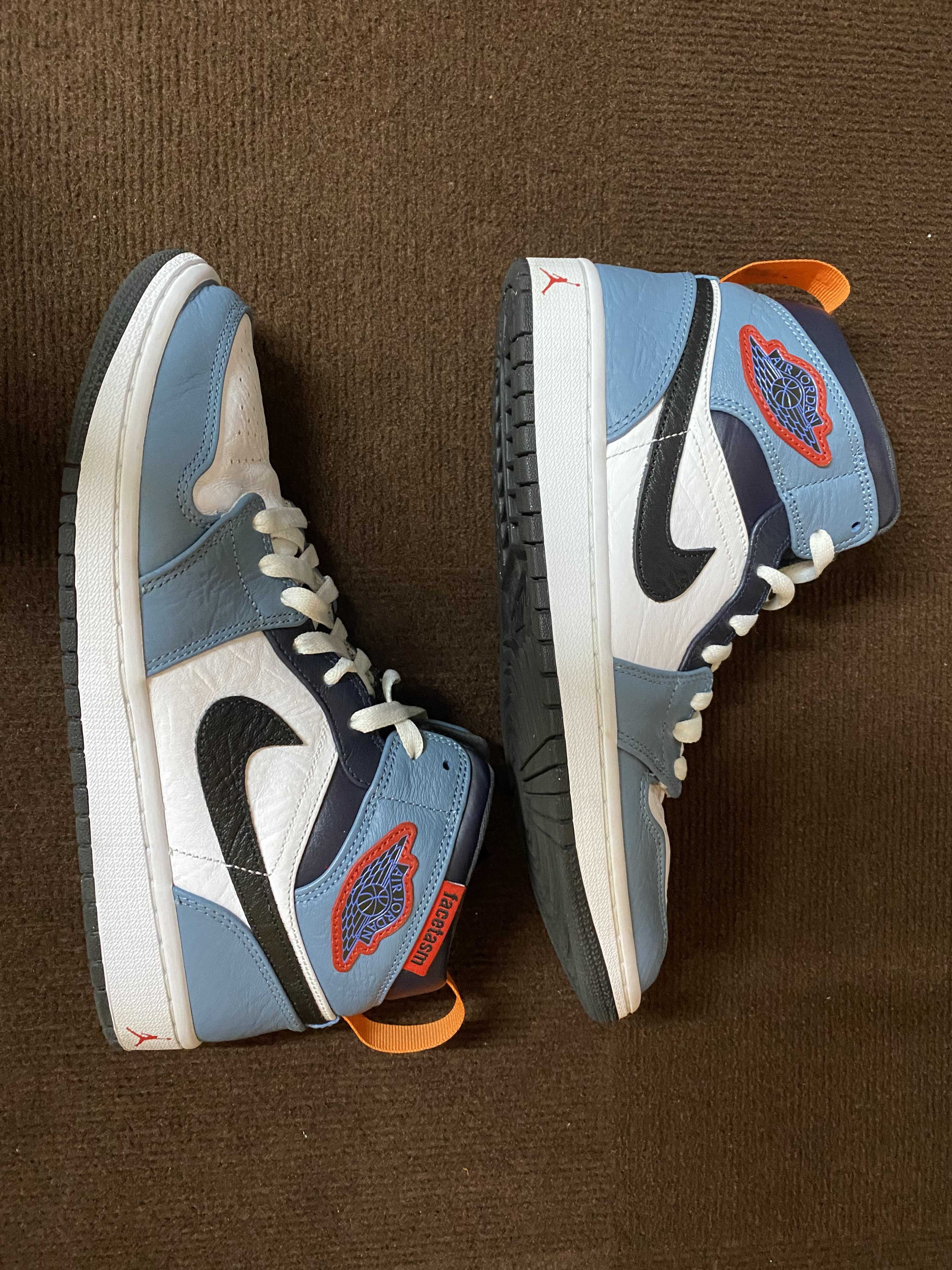 FACETASM × Nike Air Jordan 1 Mid "White/Navy"