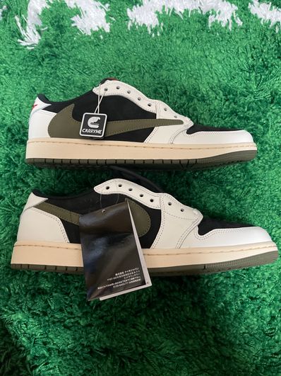Travis Scott × Nike Women's Air Jordan 1 Low OG "Medium Olive"