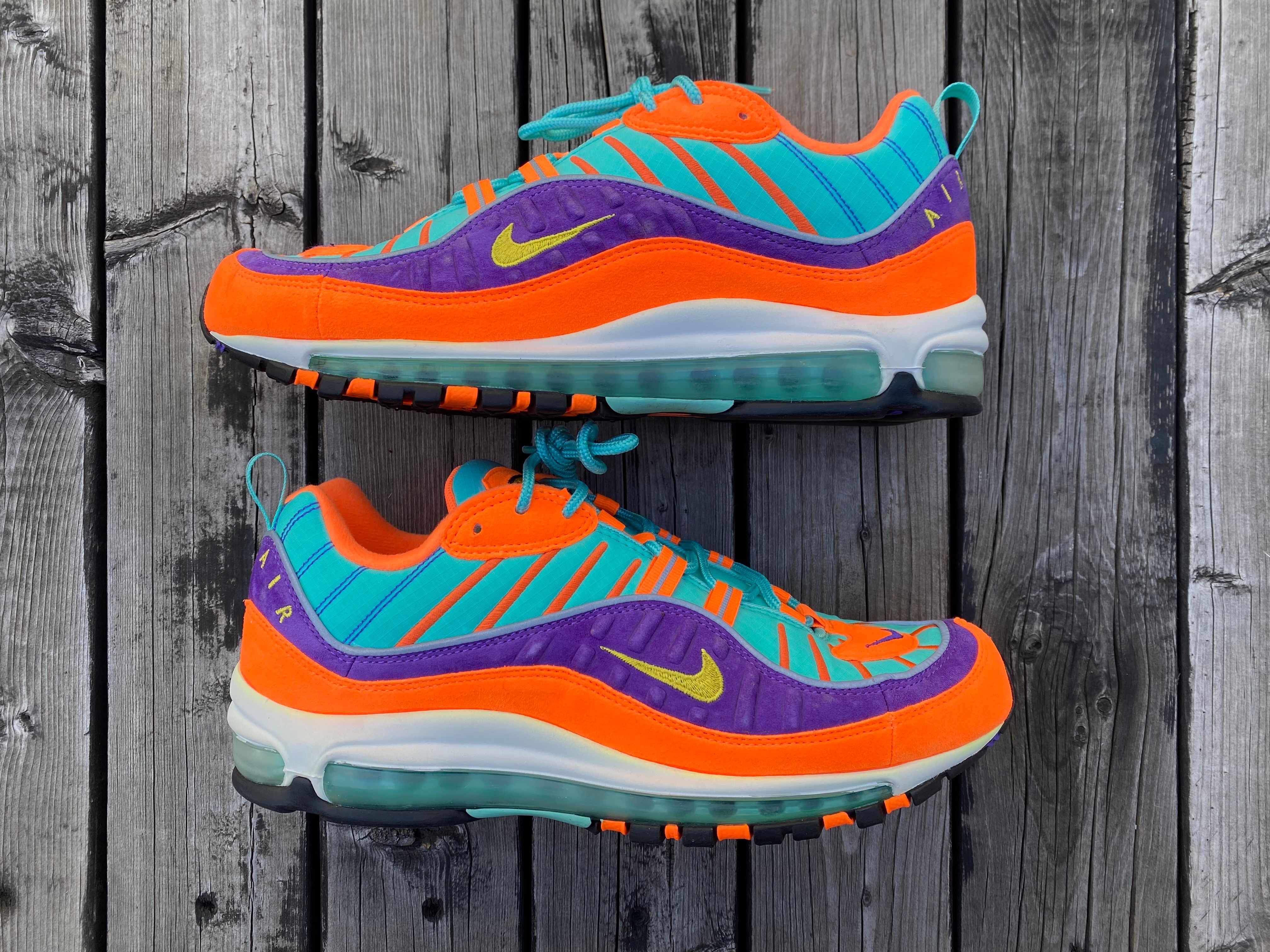 Nike GS Air Max 98 "Cone/Tour Yellow"