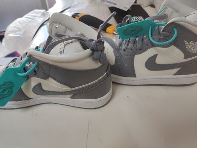 Nike Women's Air Jordan 1 Mid "Grey/Sail"