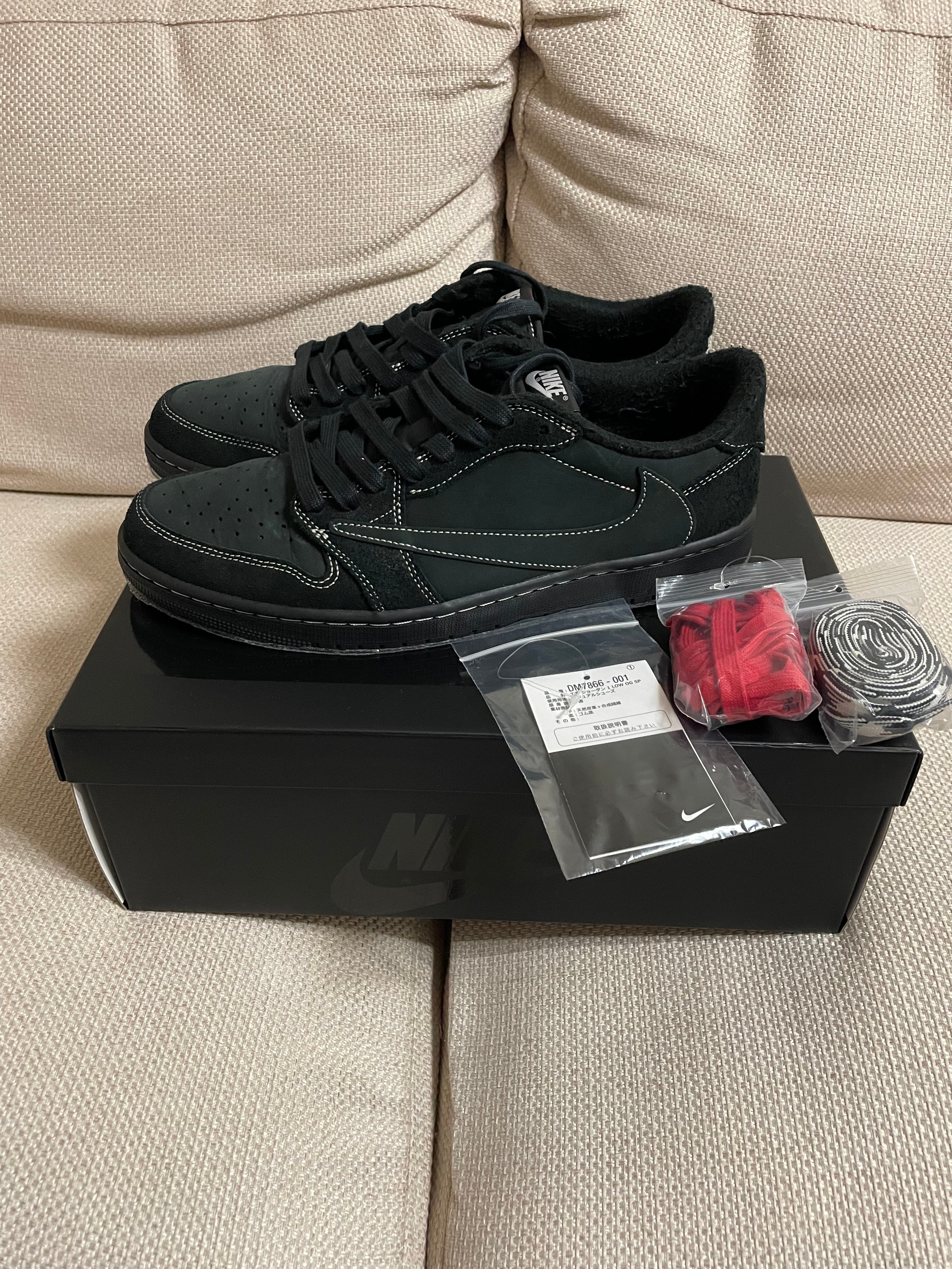 Travis Scott × Nike Air Jordan 1 Low OG SP "Black Phantom"