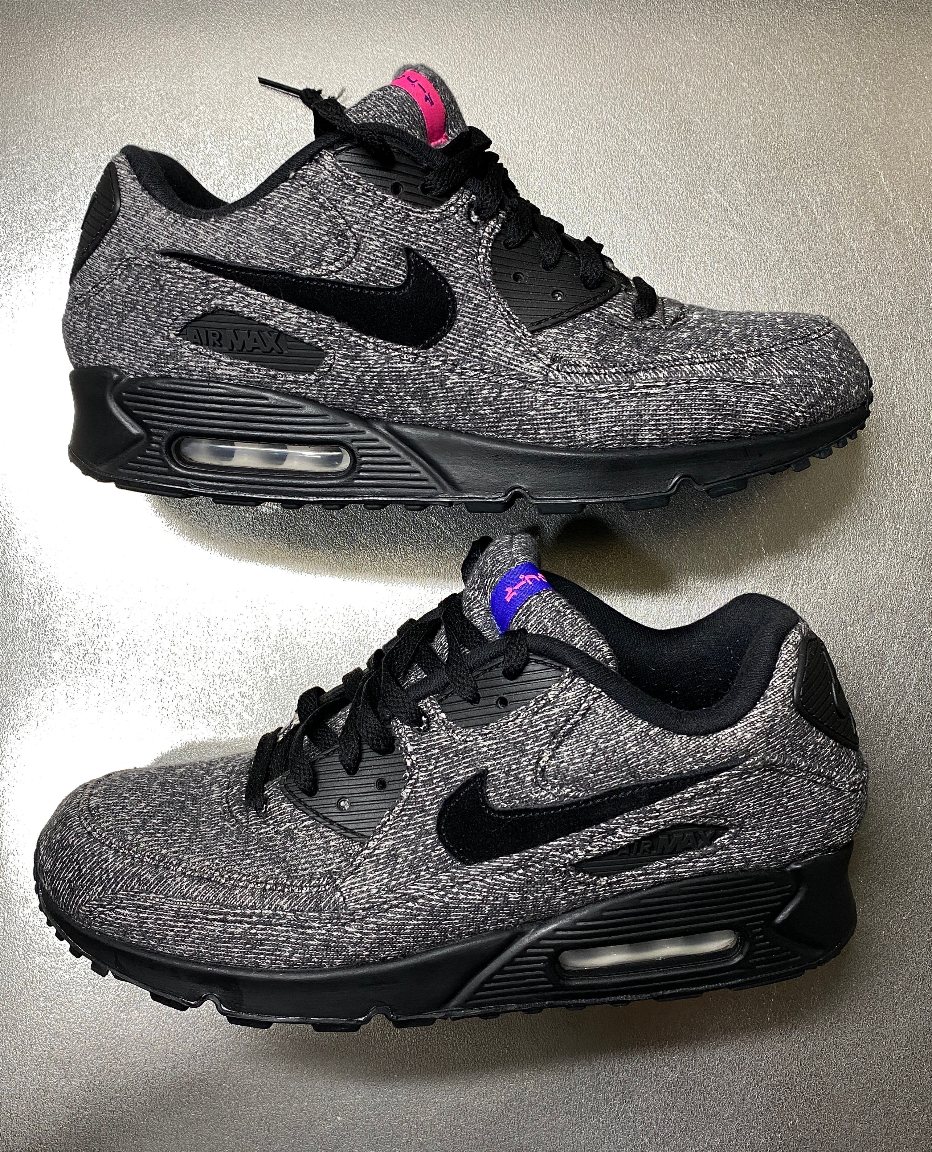 LOOPWHEELER × Nike Air Max 90 "Grey/Black"