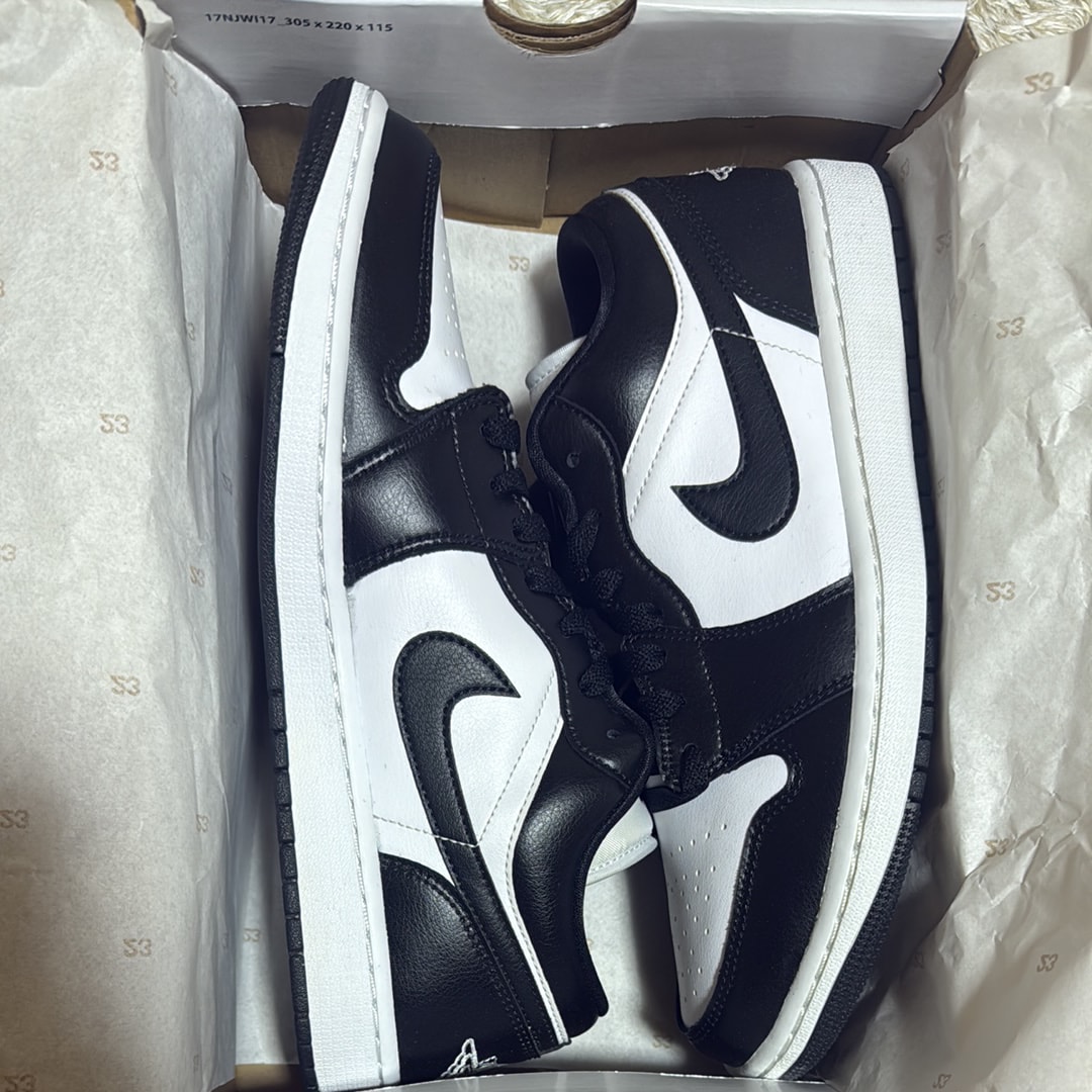 Nike Women's Air Jordan 1 Low "White/Black"