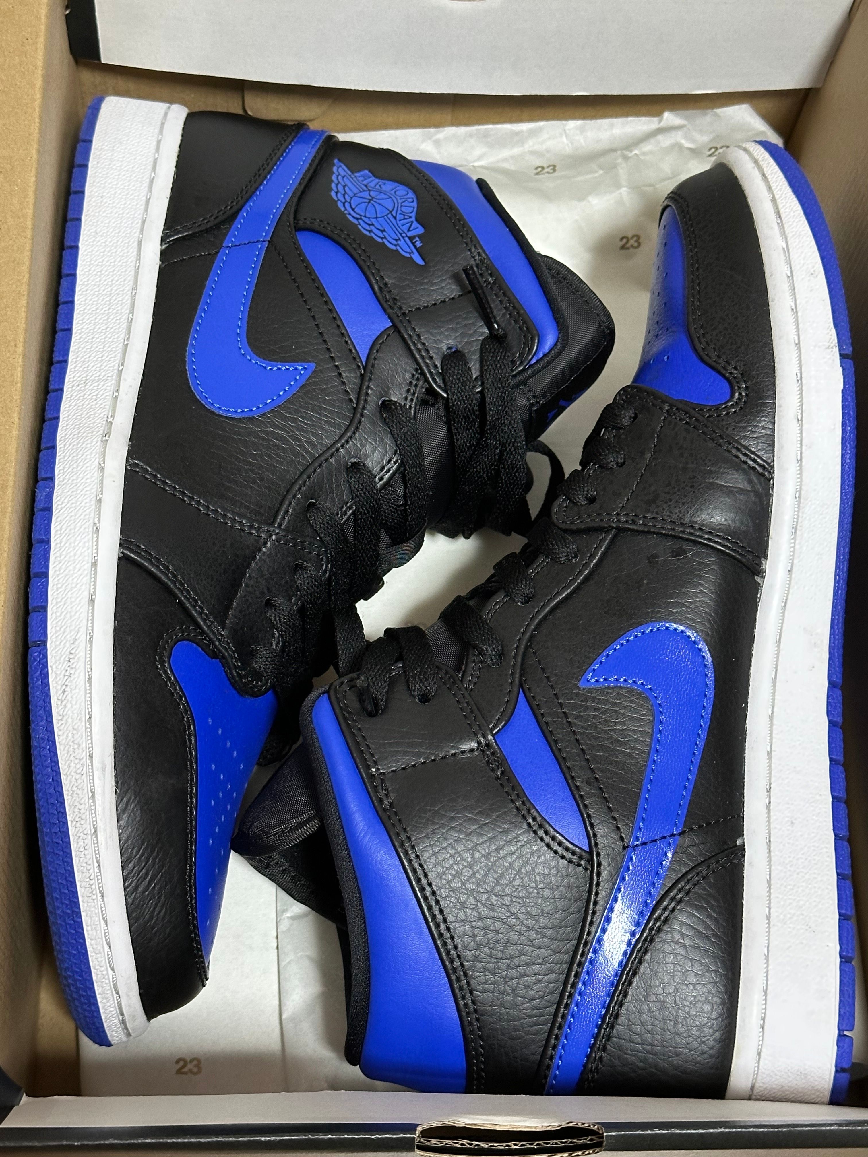 NIKE AIR JORDAN 1 MID "BLACK/BLUE"