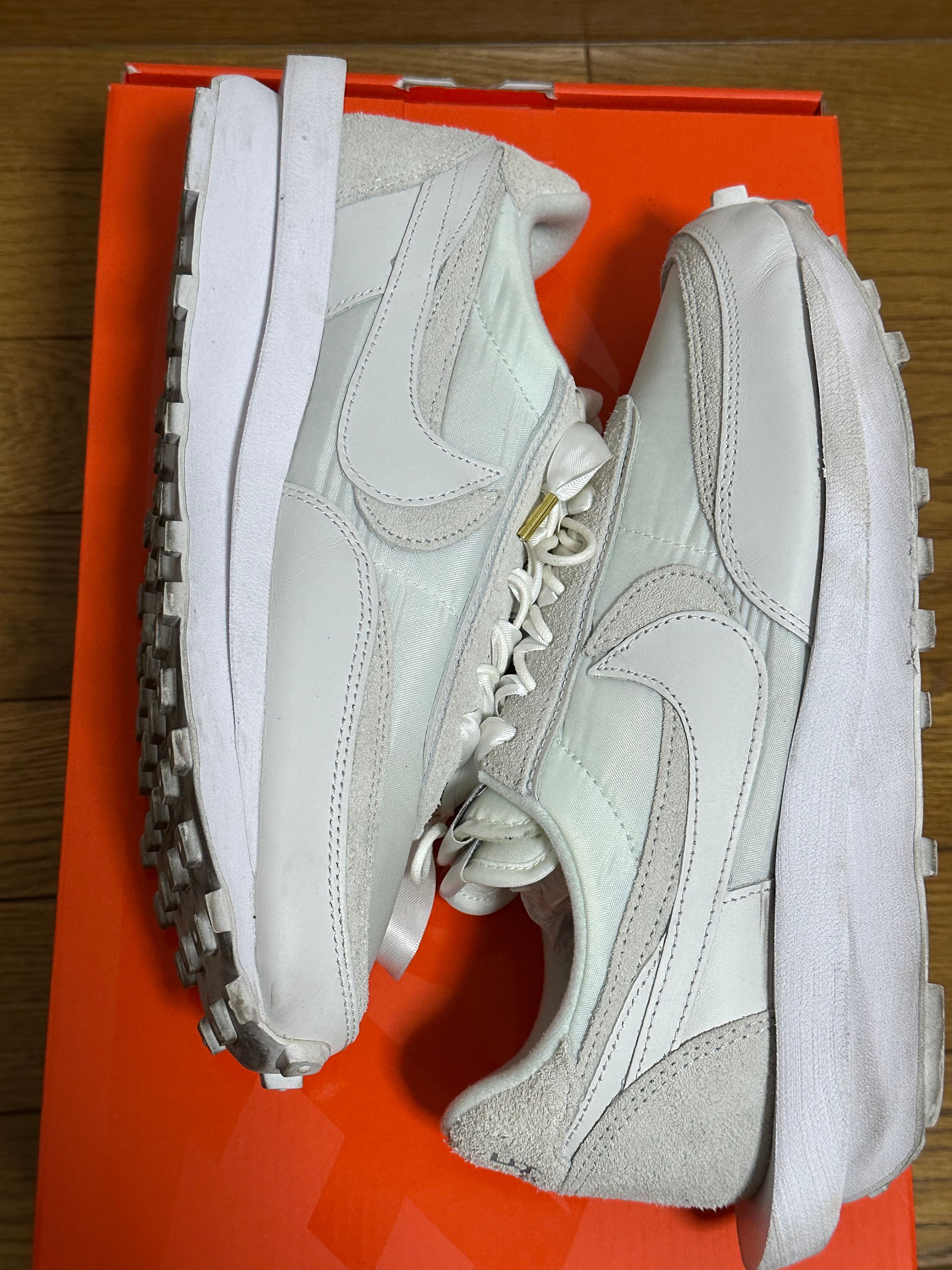 sacai × Nike LDV Waffle "Triple White"
