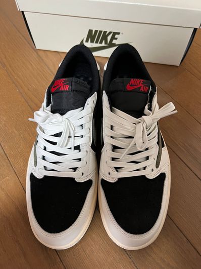 Travis Scott × Nike Women's Air Jordan 1 Low OG "Medium Olive"