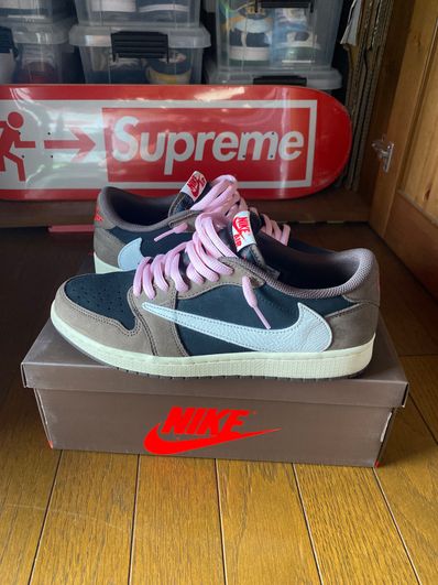 Travis Scott × Nike Air Jordan 1 Low OG SP-T "Black/Dark Mocha"