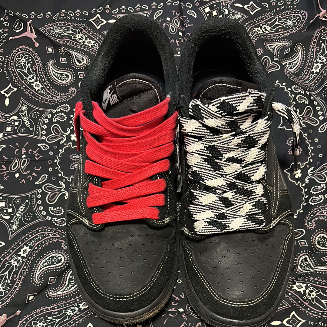 Travis Scott × Nike Air Jordan 1 Low OG SP "Black Phantom"