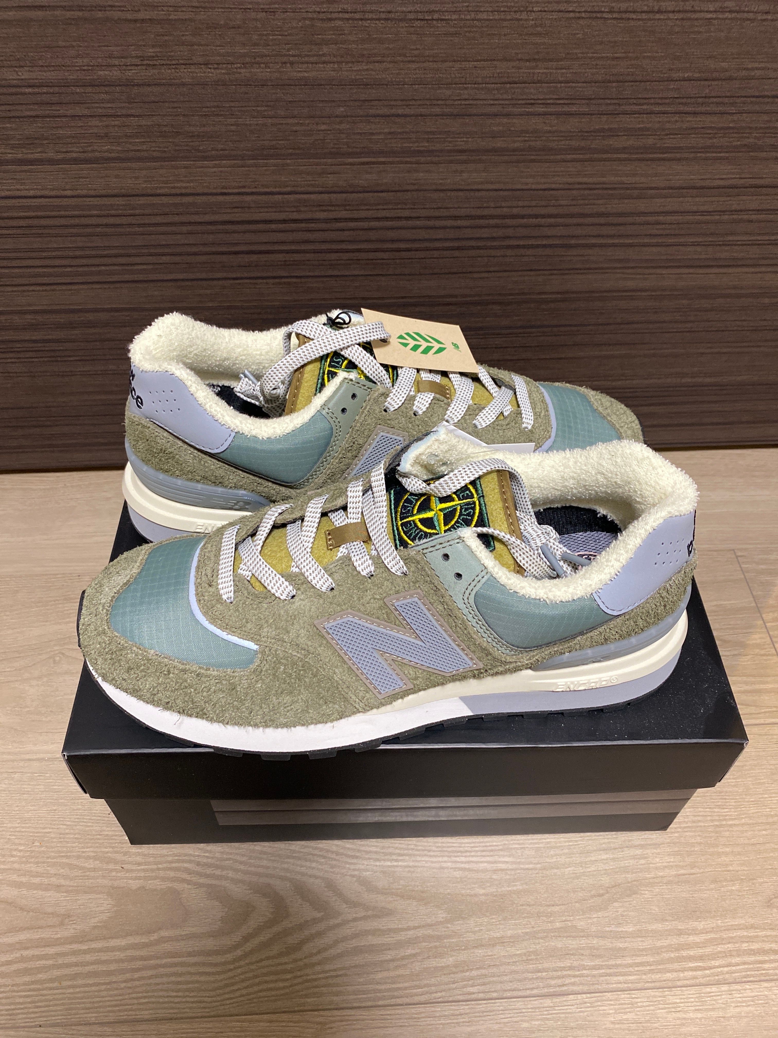 Stone Island × New Balance 574 Legacy "Green"