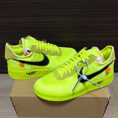 Off-White × Nike Air Force 1 Low "Volt"