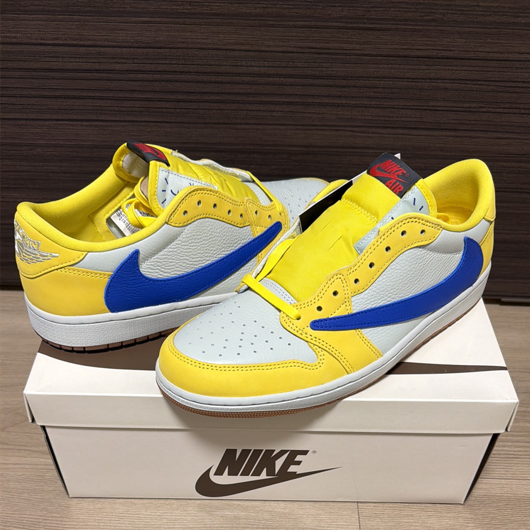 Travis Scott × Nike Women's Air Jordan 1 Retro Low OG "Canary"