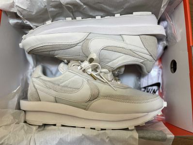 sacai × Nike LDV Waffle "Triple White"