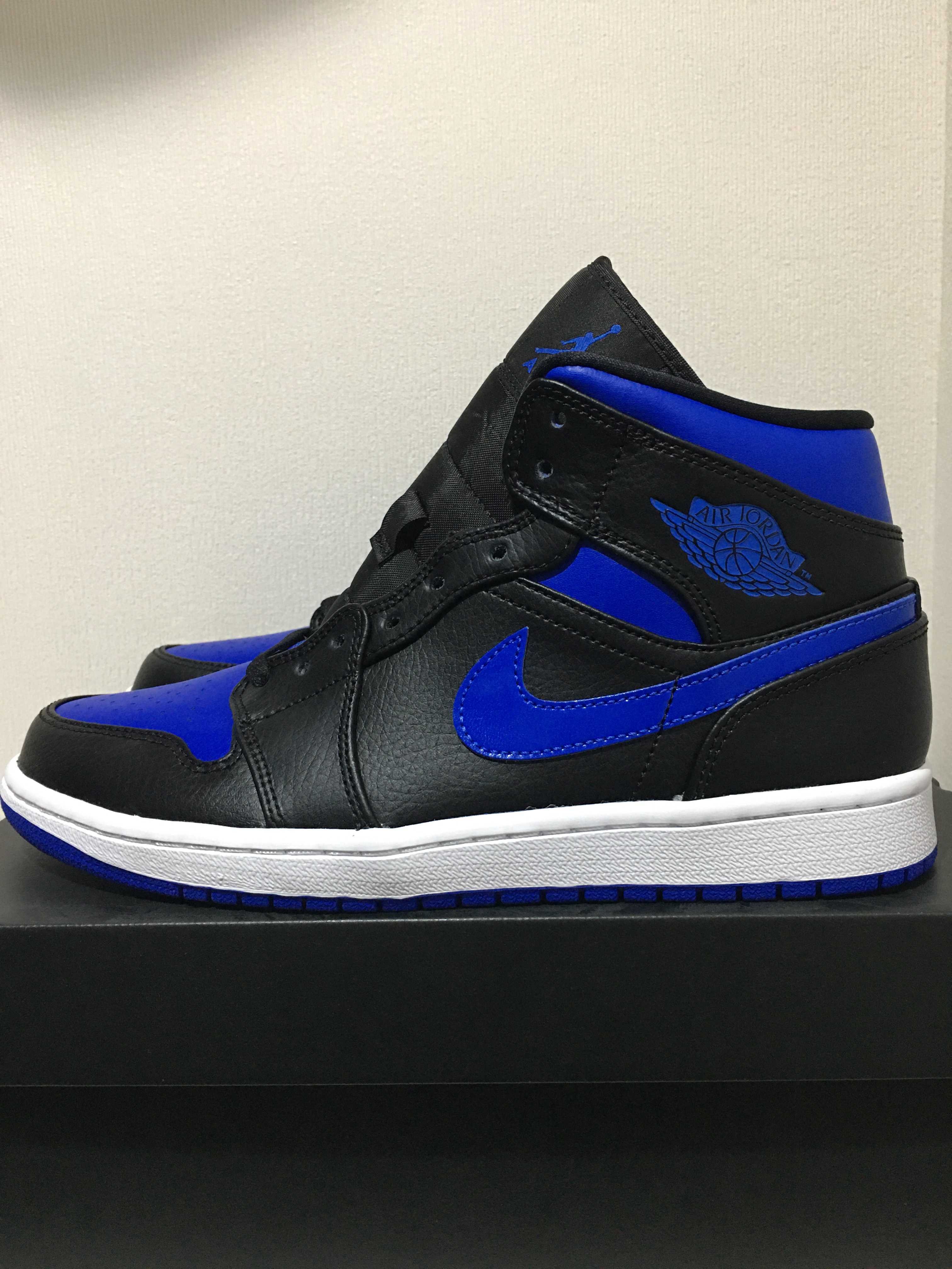 NIKE AIR JORDAN 1 MID "BLACK/BLUE"