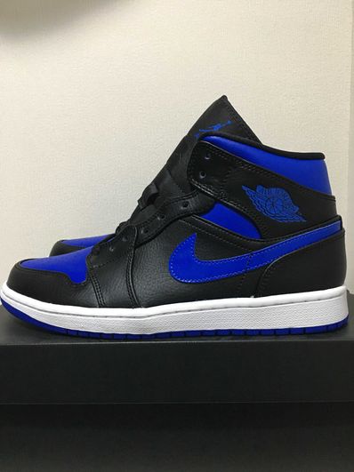 NIKE AIR JORDAN 1 MID "BLACK/BLUE"