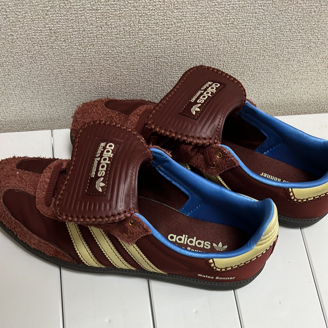 Wales Bonner × adidas Samba Nylon Low "Fox Brown/Sandy Beige/Lucky Blue"