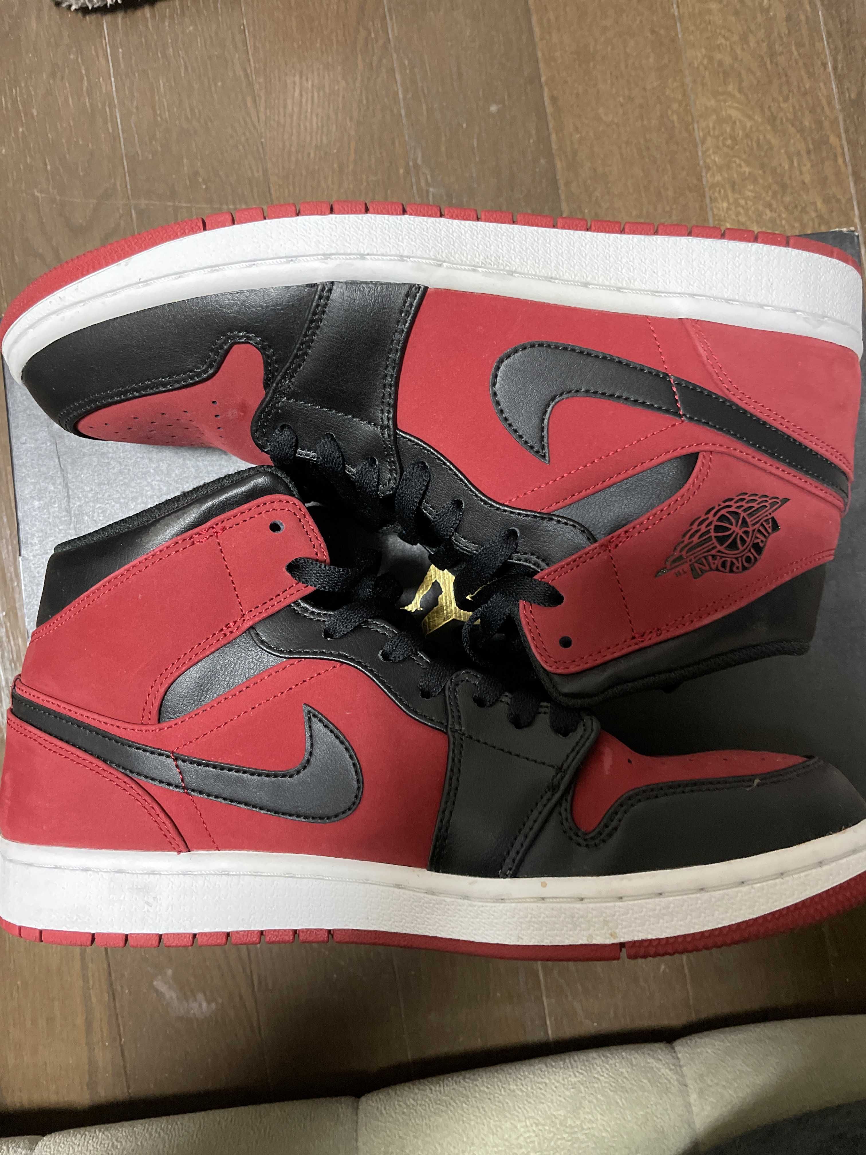 NIKE AIR JORDAN 1 MID "GYM RED BLACK"