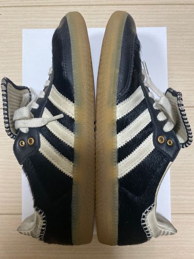 Wales Bonner × adidas Samba Pony Tonal Low "Core Black/Cream White"