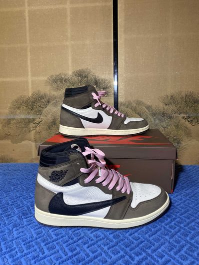 Travis Scott × Nike Air Jordan 1 Retro High OG TS SP "Sail/Dark Mocha"