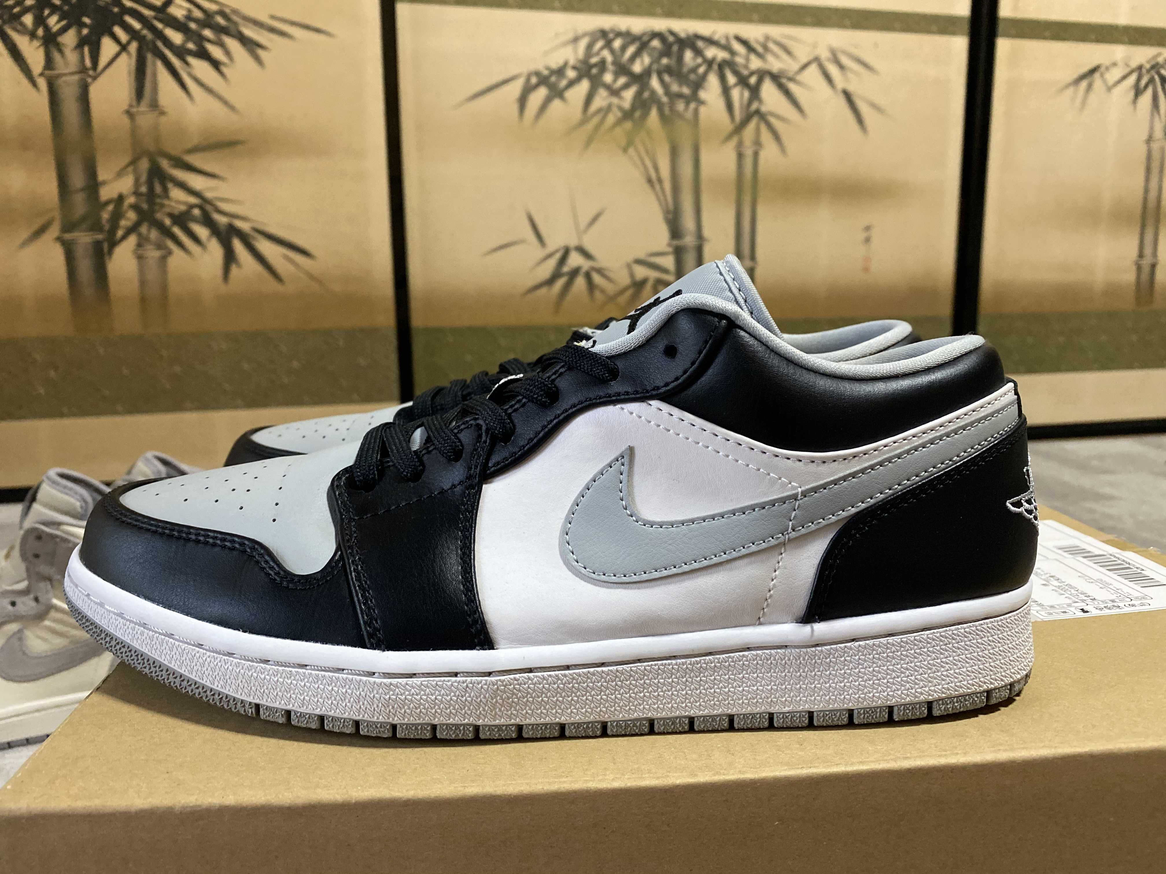 NIKE AIR JORDAN 1 LOW "BLACK/LIGHT SMOKE GREY"