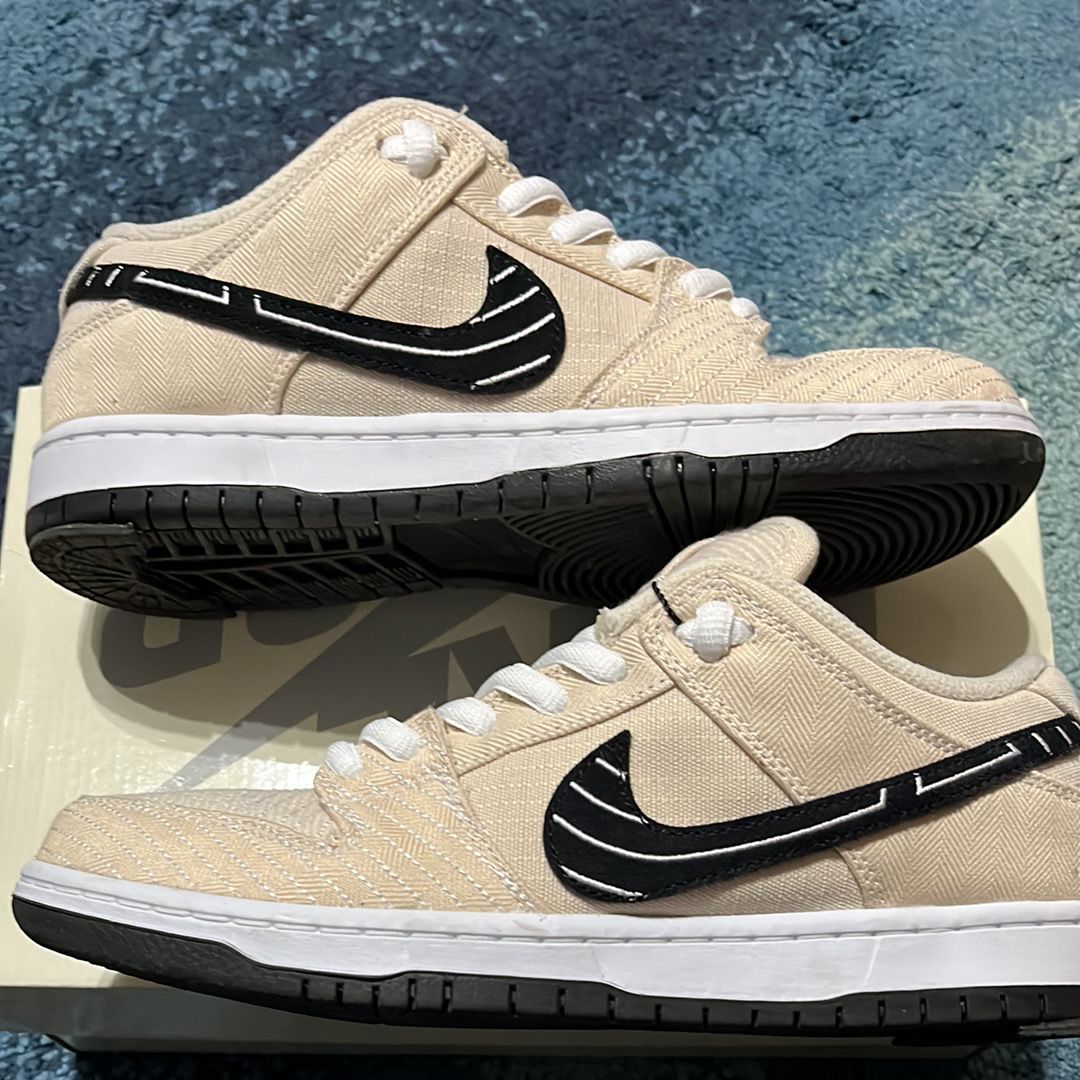 Albino & Preto × Nike SB Dunk Low Pro QS "Pearl White"