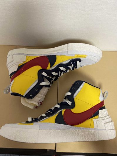 sacai × Nike Blazer Mid "Varsity Maize/Varsity Red"