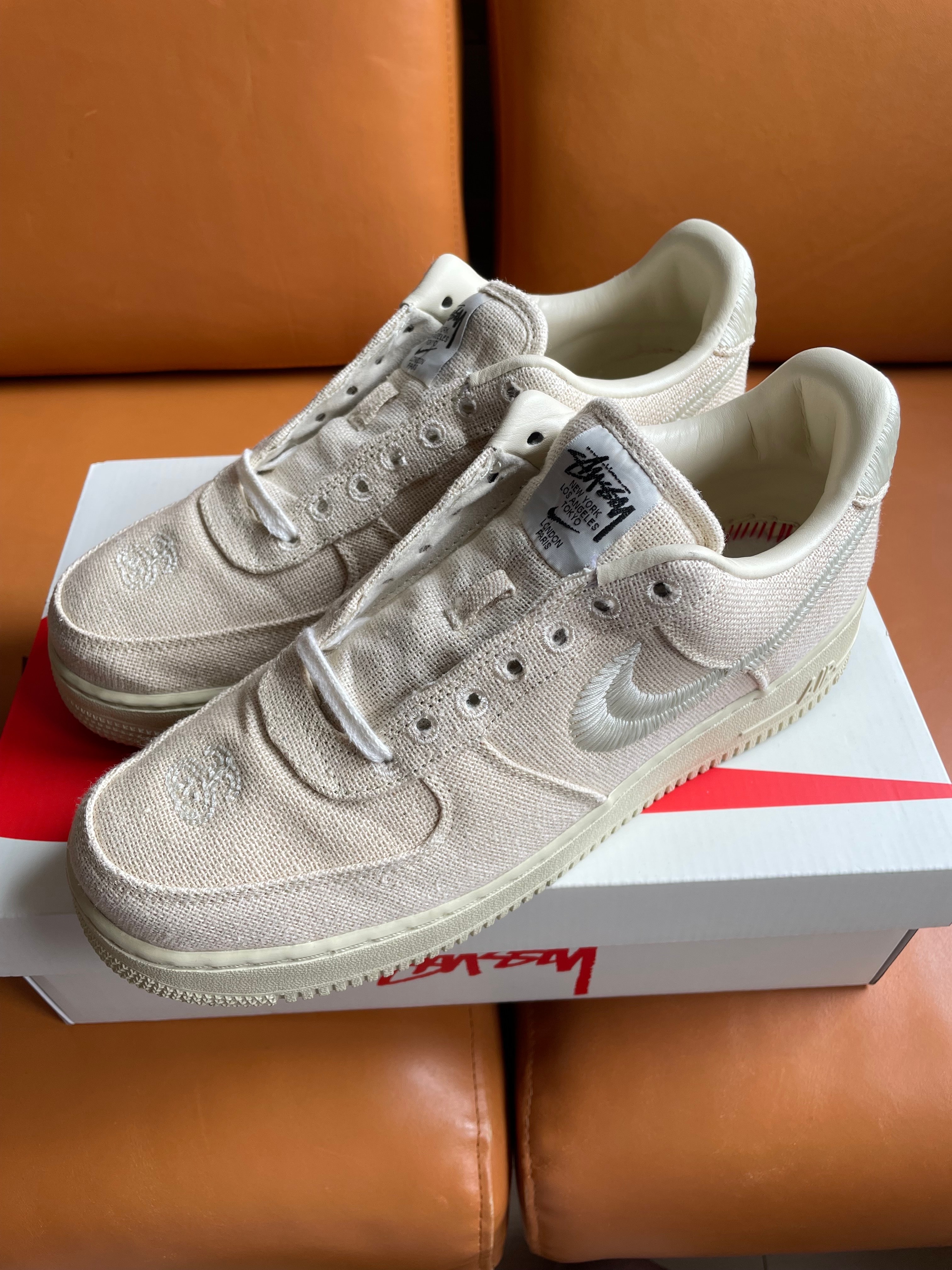 Stussy × Nike Air Force 1 Low "Fossil Stone"