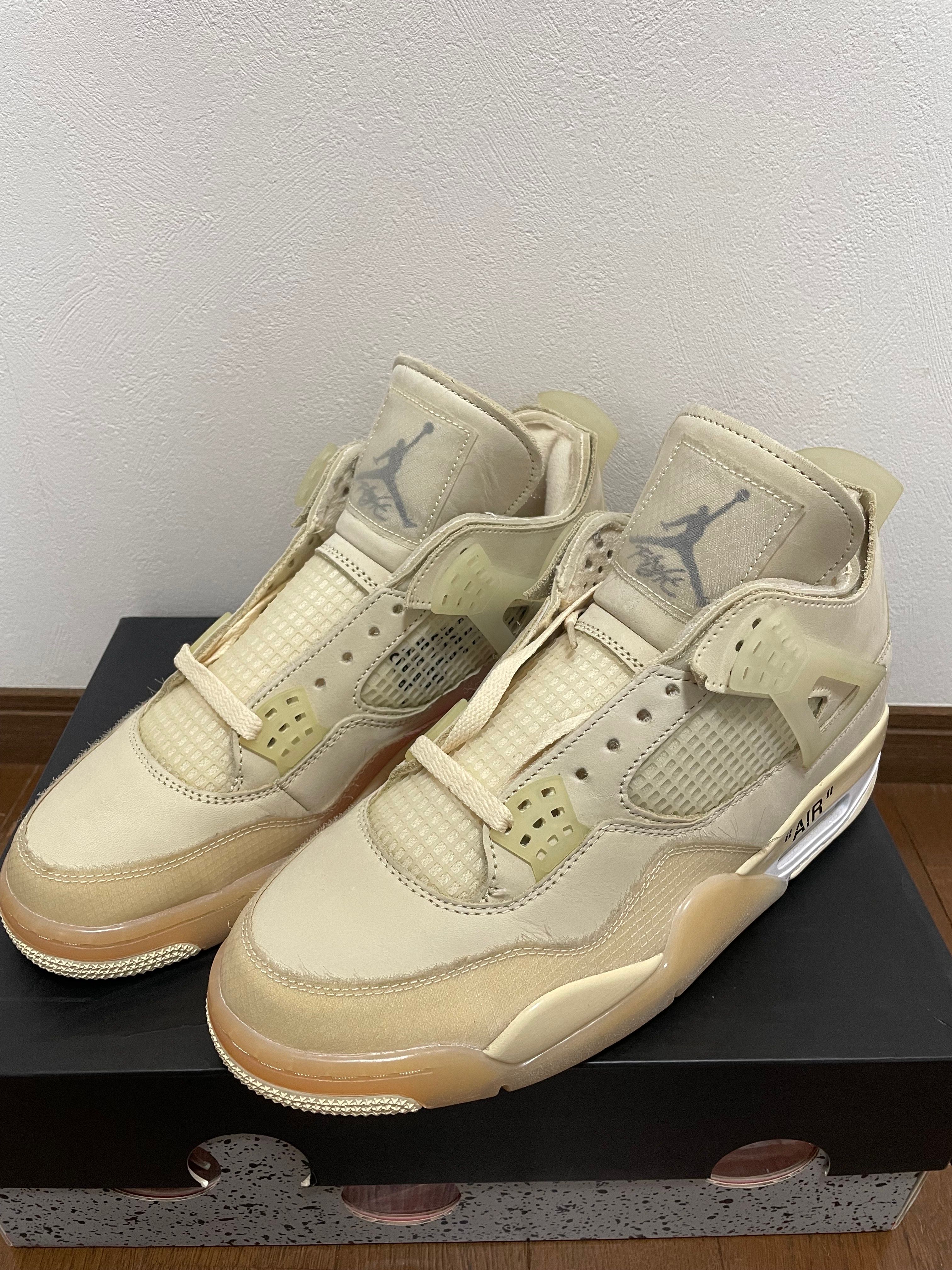 Off-White × Nike Women's Air Jordan 4 SP "Sail"