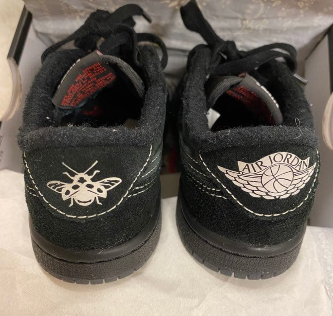 Travis Scott × Nike TD Jordan 1 Low OG "Black Phantom"