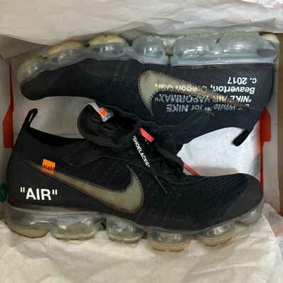 Off-White × Nike Air Vapormax "Black/Total Orange/Clear"