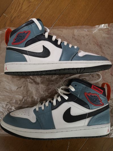 FACETASM × Nike Air Jordan 1 Mid "White/Navy"