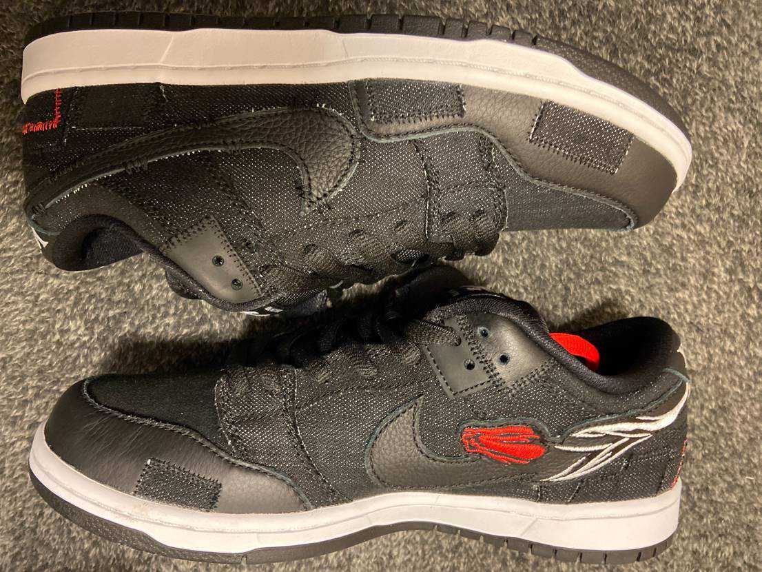 Wasted Youth × Nike SB Dunk Low "Black Denim" / VERDY