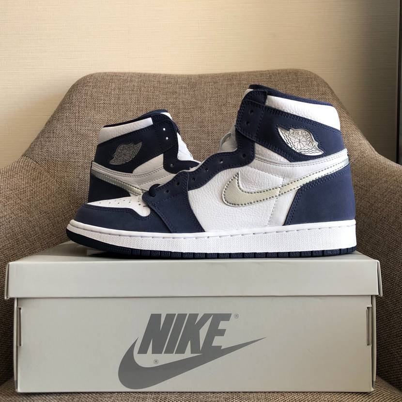 Nike Air Jordan 1 High OG CO.JP "White/Midnight Navy" (2020)(ブリーフケースなし)