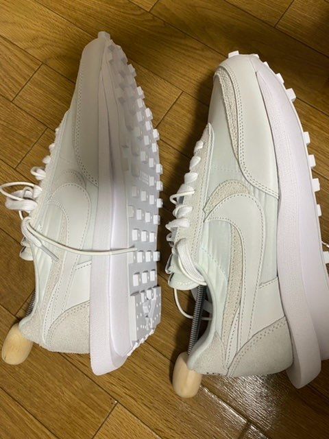 sacai × Nike LDV Waffle "Triple White"