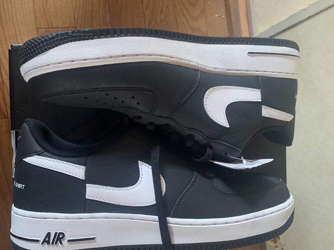 Supreme × COMME des GARCONS SHIRT × Nike Air Force 1 Low "Black/White" (2018)