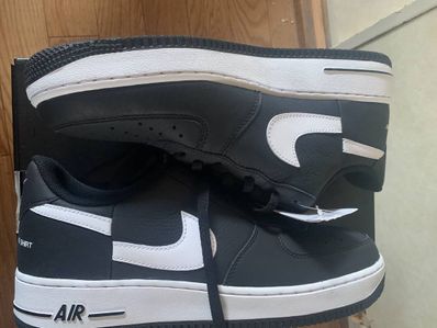 Supreme × COMME des GARCONS SHIRT × Nike Air Force 1 Low "Black/White" (2018)