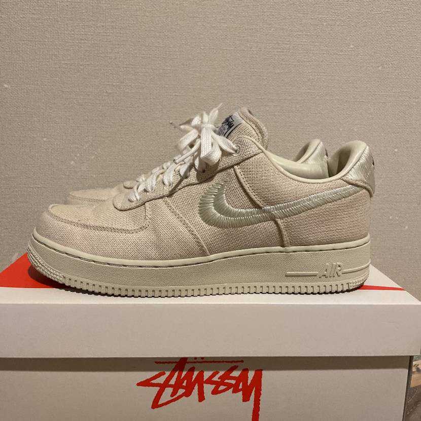 Stussy × Nike Air Force 1 Low "Fossil Stone"