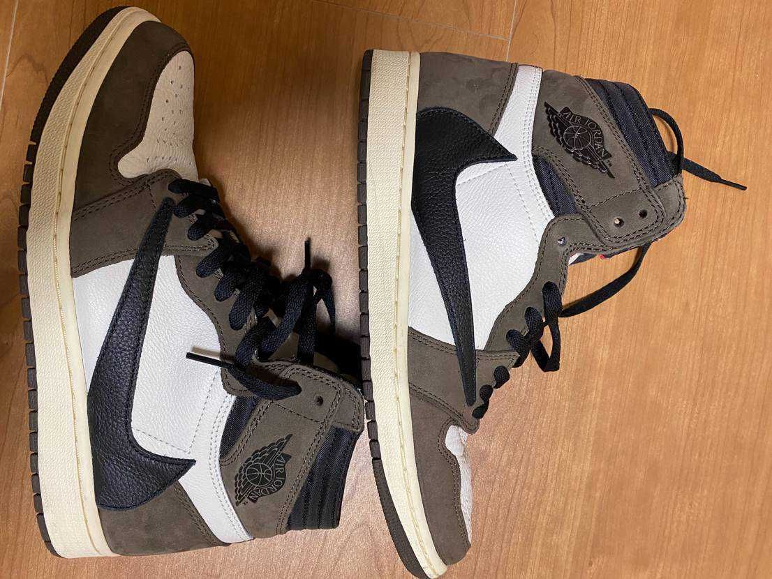 Travis Scott × Nike Air Jordan 1 Retro High OG TS SP "Sail/Dark Mocha"