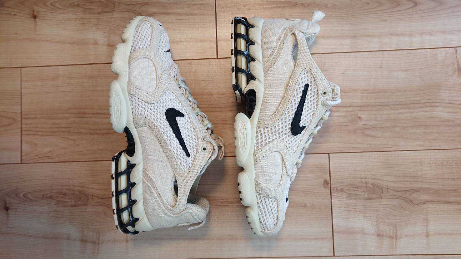 Stussy × Nike Air Zoom Spiridon CG 2 "Fossil/Black"