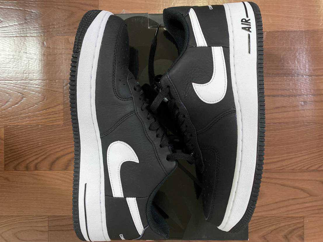 Supreme × COMME des GARCONS SHIRT × Nike Air Force 1 Low "Black/White" (2018)