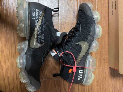 Off-White × Nike Air Vapormax "Black/Total Orange/Clear"
