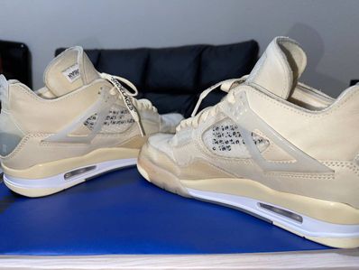 Off-White × Nike Women's Air Jordan 4 SP "Sail"