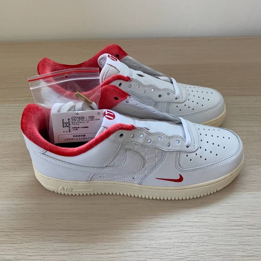 KITH × Nike Air Force 1 Low "White/Red"